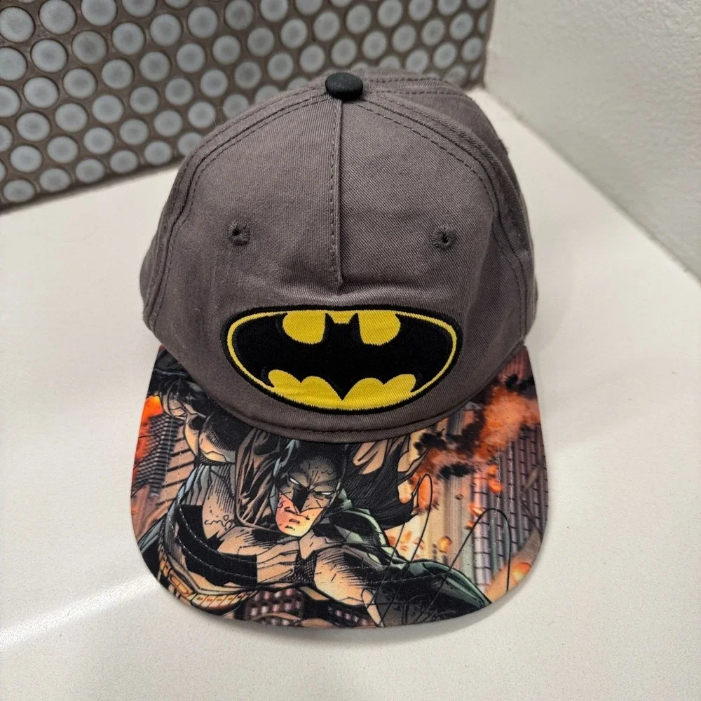 Batman Baseball Hat‎ Cap Youth Boys Graphic Snapback DC Comic One Size Fits Most